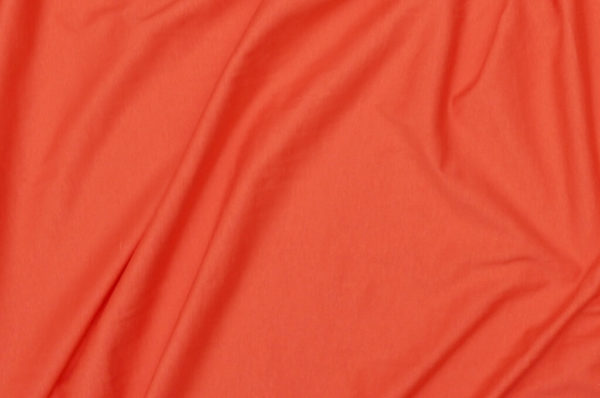tissu bio biologique GOTS éthique durable couture au mètre mars-elle uni jersey rouge corail