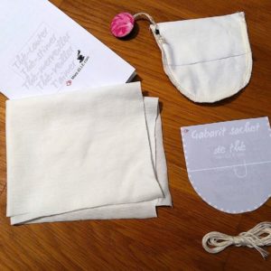 sachet de thé zéro-déchet kit DIY couture facile patron gratuit couture débutant