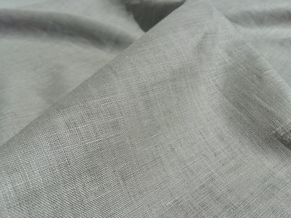 lin oekotex vendu au mètre mars-elle tissu bio kaki clair gris clair