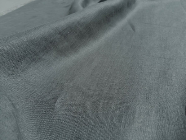lin oekotex vendu au mètre mars-elle tissu bio kaki clair gris foncé