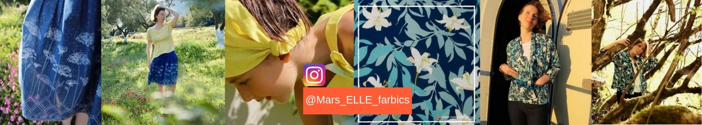 tissu bio coton vendu au mètre mars-elle