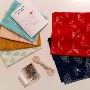 kit couture sac à vrac zéro-déchet tissu bio mars-elle tutoriel pochon débutant tissu bio coton