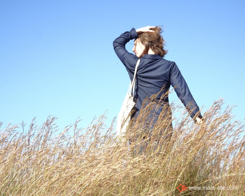 Tissu bio Jeans denim GOTS mars-ELLE coton biologique couture