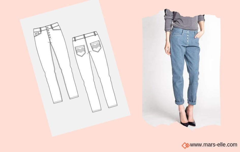 Jeans Named Jeans brut sans élasthanne denim 100% coton tissu non-stretch