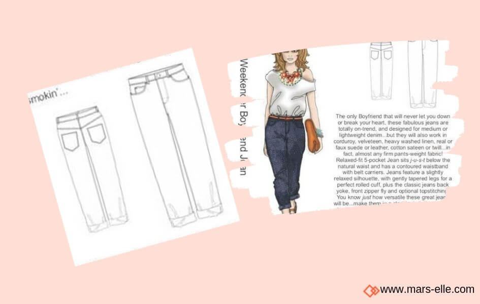 patron jeans hot patterns patrons de Jeans brut sans élasthanne denim 100% coton tissu non-stretch