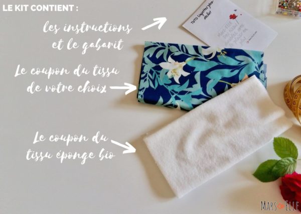 kit couture lingette démaquillante tissu bio Mars-ELLE