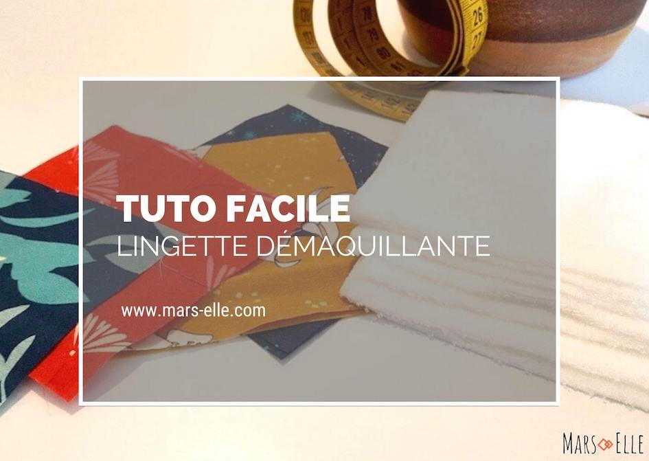 tuto couture lingette démaquillante facile tissu bio