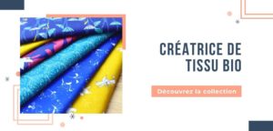 tissu bio imprimé Coton Mars-ELLE