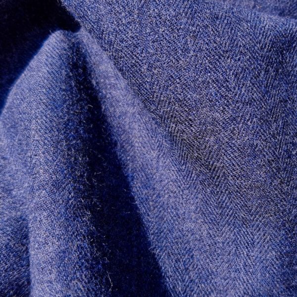 tissu bio flanelle coton bleu foncé