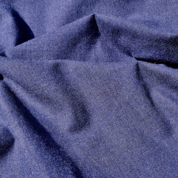 tissu bio flanelle coton bleu foncé 4