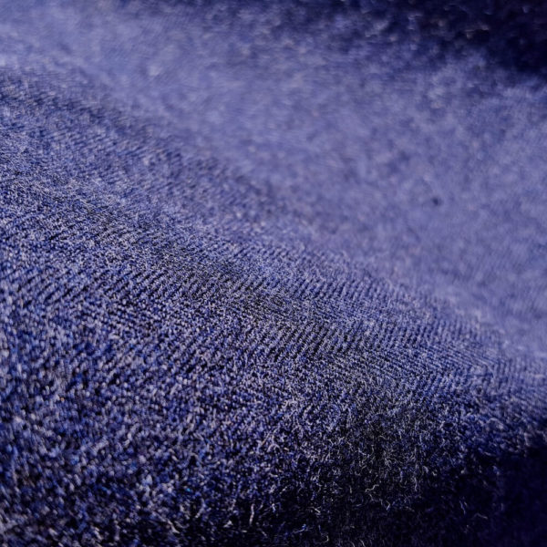 tissu bio flanelle coton bleu foncé