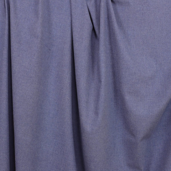 tissu bio flanelle coton bleu gris