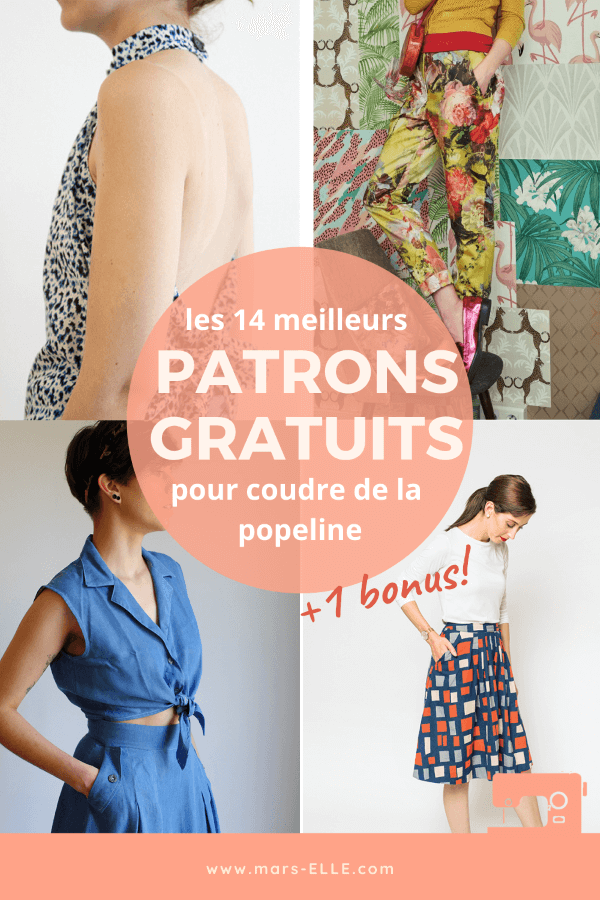 Patron gratuit popeline Mars-Elle