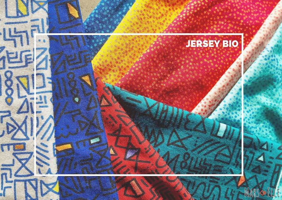 jersey bio imprimé coton