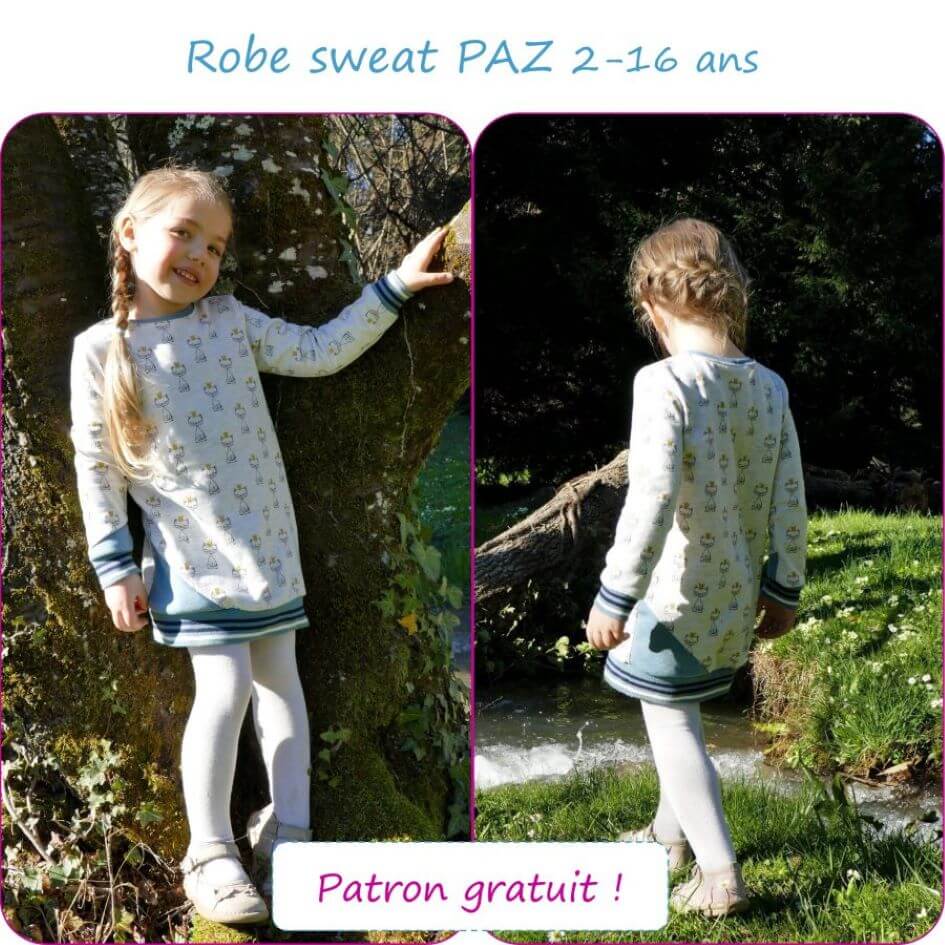 patron gratuit enfant tissu bio