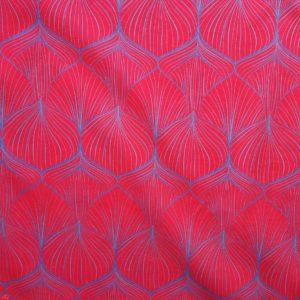 tissu bio rouge-rose