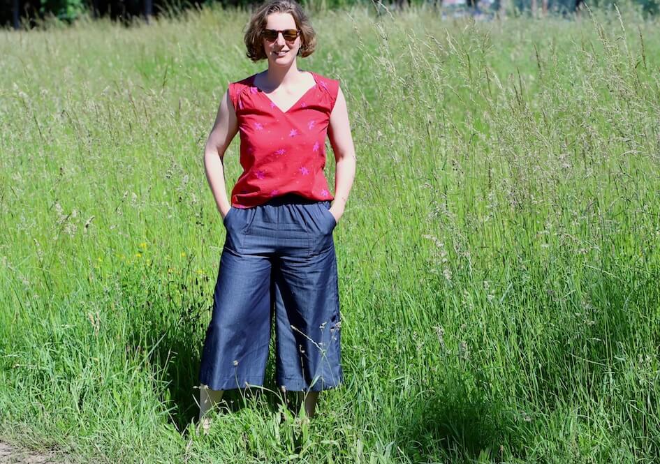 patron couture pantalon zero waste Milanavjc Mars-Elle tissu bio