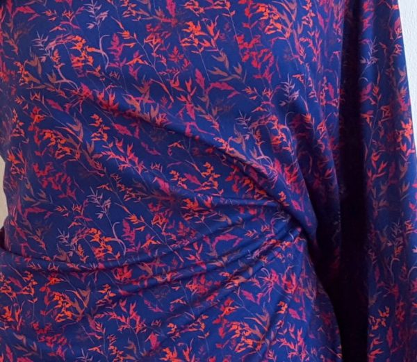jersey interlock coton bio sauvage bleu mars-elle biologique