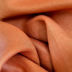 Twill lin terracotta Mars-Elle au mètre