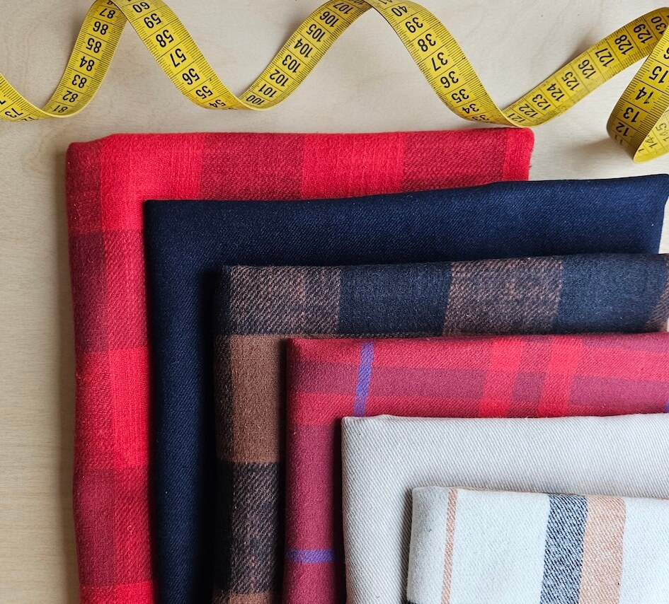 Flanelle coton bio - Bleu nuit – Image 4